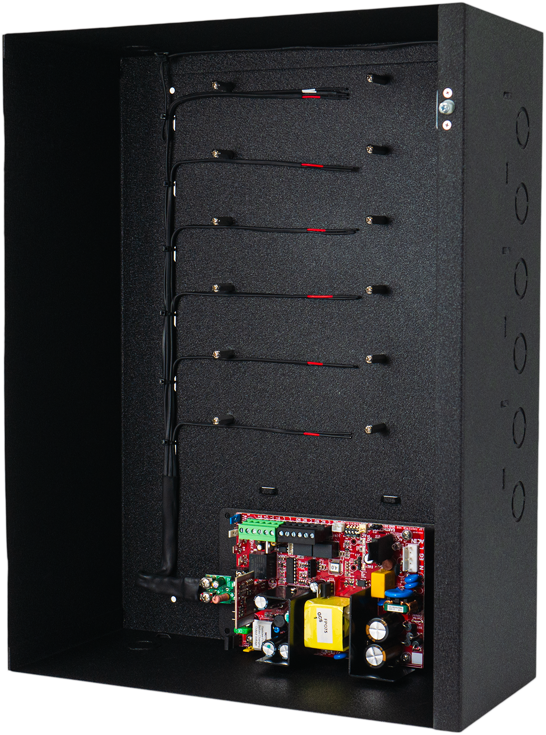 2-Door Controller Box w/ 110v/220v Life Safety Power Supply, Battery & Brackets