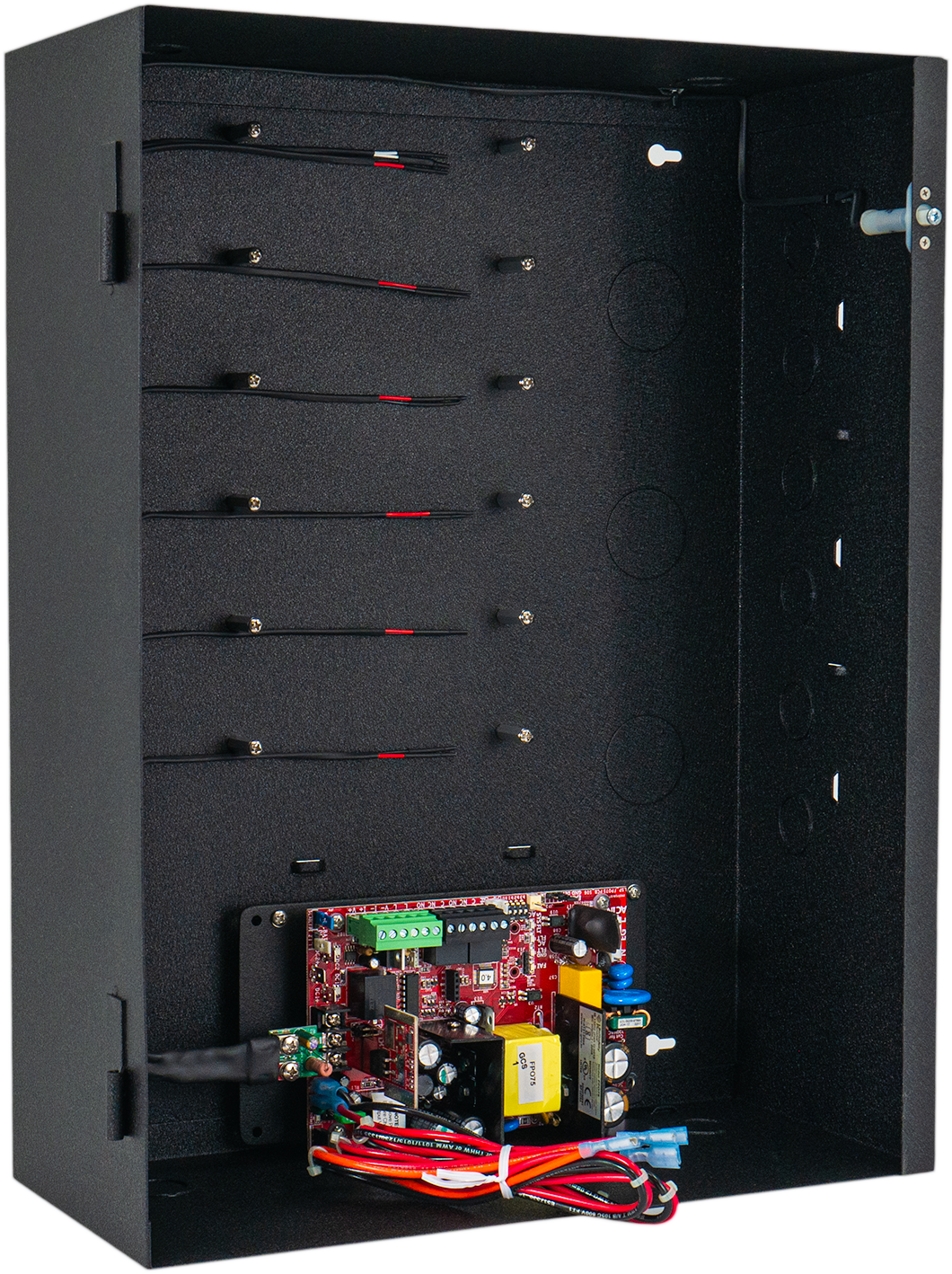 2-Door Controller Box w/ 110v/220v Life Safety Power Supply, Battery & Brackets
