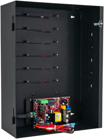 2-Door Controller Box w/ 110v/220v Life Safety Power Supply, Battery & Brackets