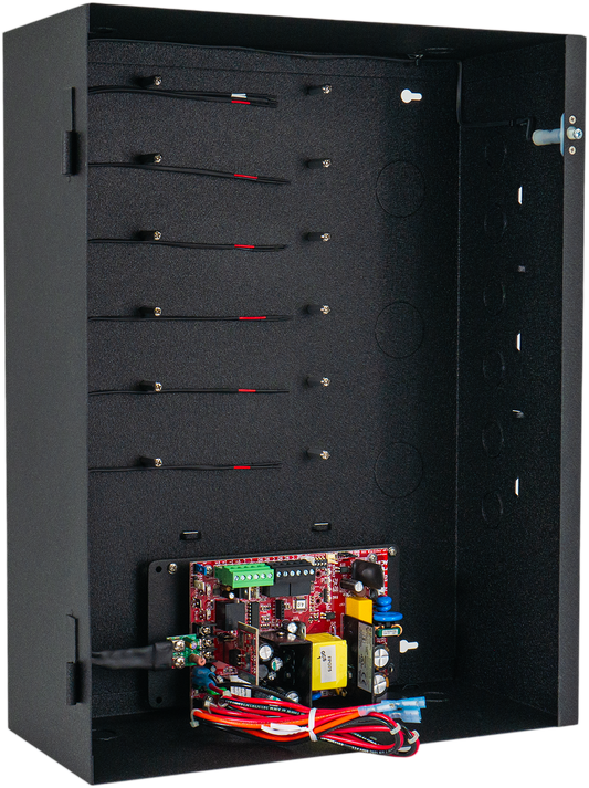 2-Door Controller Box w/ 110v/220v Life Safety Power Supply, Battery & Brackets