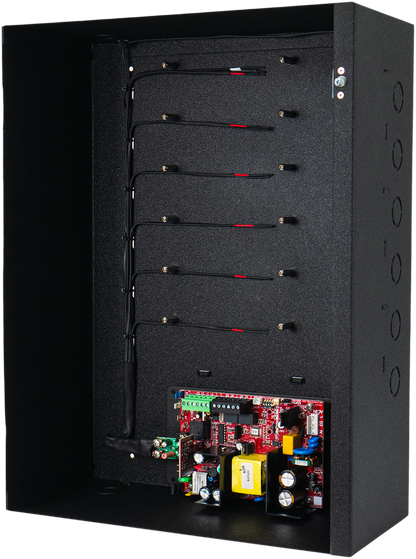 2-Door Controller Box w/ 110v/220v Life Safety Power Supply, Battery & Brackets